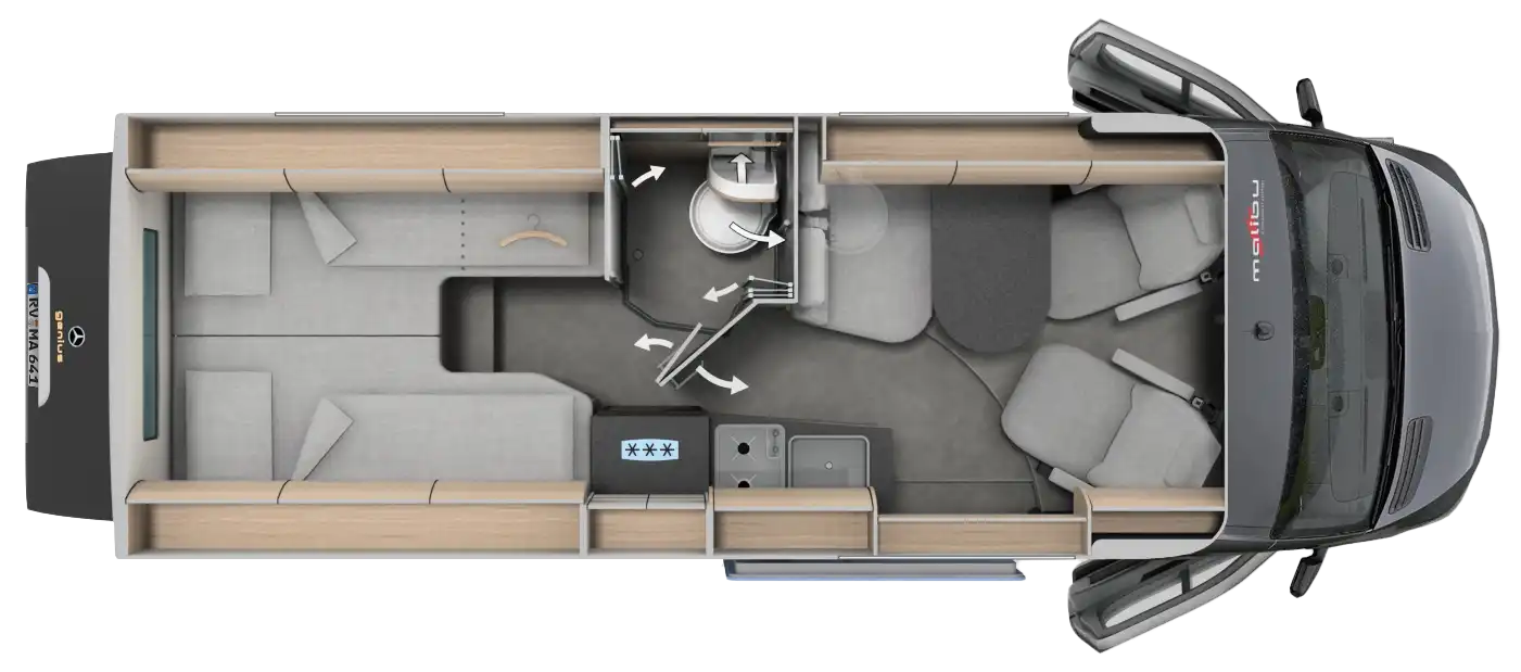 Malibu genius 641 LE Grundriss